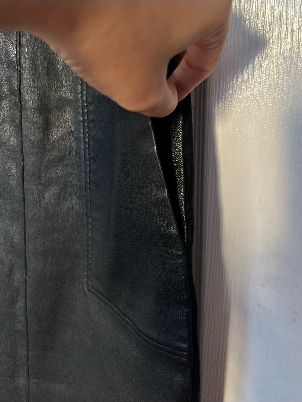 Vince Genuine Leather Sheath Dress - Picture 8 of 11